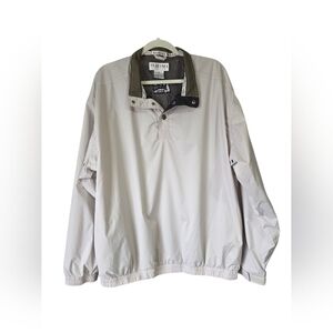 Tehama Clint XL Tan Windbreaker Pullover Quarter Button Diamond Club Maui 2000